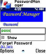 Password Manager (Series 60)