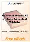 Personal Poems II for MobiPocket Reader
