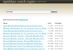 Rapidshare Search Engine - Firefox Addon