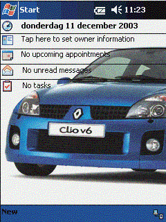 Renault Clio V6 Theme for Pocket PC