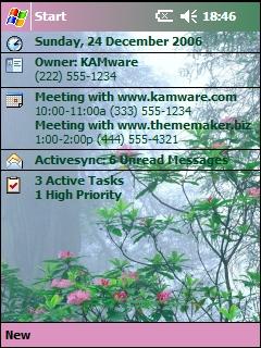 Rhododrendron AMF Theme for Pocket PC