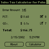 Sales Tax Calculator