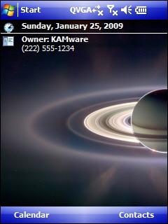 Saturn from Cassini Theme for Pocket PC