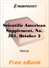 Scientific American Supplement, No. 561, October 2, 1886 for MobiPocket Reader