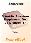 Scientific American Supplement, No. 711, August 17, 1889 for MobiPocket Reader