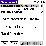 Seizure LOG thinkDB