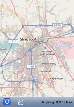 Shreveport (LA, USA) Map Offline