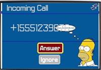 Simpsons Theme for Blackberry 7200