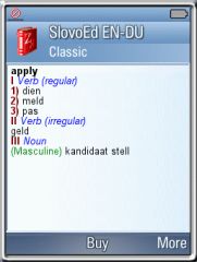 SlovoEd Classic English-Dutch dictionary for UIQ3
