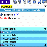 SlovoEd Classic French-Italian & Italian-French dictionary for Palm OS