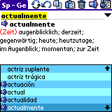SlovoEd Classic German-Spanish & Spanish-German dictionary for Palm OS