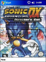 Sonic Adventures Theme for Pocket PC