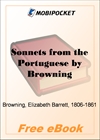 Sonnets from the Portuguese for MobiPocket Reader