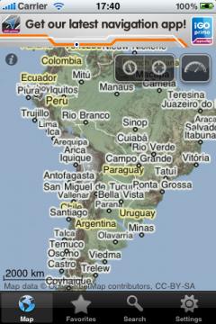 South America - Offline map with directU