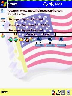Spb American Flag Ext Theme for Pocket PC