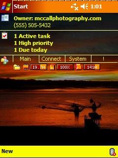 Spb Baja Sunrise Ext Theme for Pocket PC