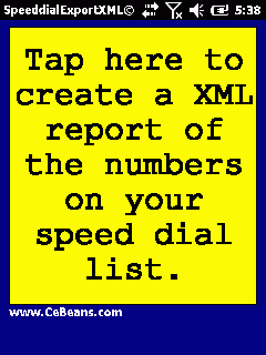 SpeeddialExportXML