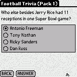 Sports Trivia (Football Pack 1) for Palm OS