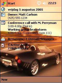 Spyker Spyder 2 OVR Theme for Pocket PC