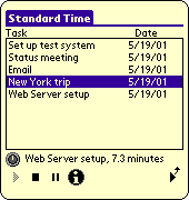 Standard Time for Palm OS
