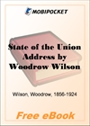 State of the Union Address by Woodrow Wilson for MobiPocket Reader