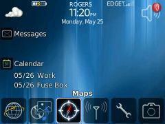 Stock Weather Today Theme for BlackBerry 8900 Curve