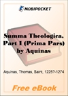 Summa Theologica, Part I for MobiPocket Reader