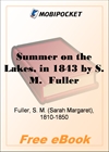 Summer on the Lakes, in 1843 for MobiPocket Reader