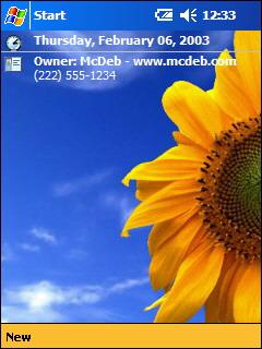 Sunflower Bliss Theme for Pocket PC