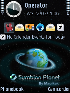 Symbian Planet (With New icons) Theme