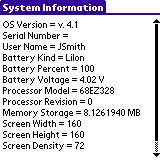 System Information (Palm OS)