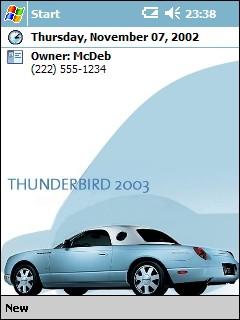 T-Bird blue Theme for Pocket PC