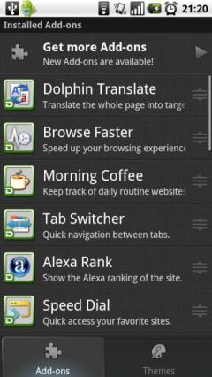 Tab Reload Add-on for Dolphin Browser HD