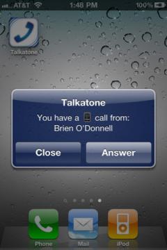 Talkatone for iPhone/iPad