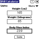 TealInfoDB: Body Mass Index Calculator