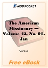 The American Missionary - Volume 42, No. 01, January 1888 for MobiPocket Reader