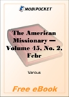 The American Missionary - Volume 45, No. 2, February, 1891 for MobiPocket Reader