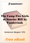 The Camp Fire Girls at Sunrise Hill for MobiPocket Reader