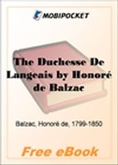The Duchesse De Langeais for MobiPocket Reader