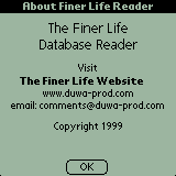 The Finer Life Database Reader The Finer Life Database Reader