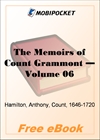 The Memoirs of Count Grammont, Volume 6 for MobiPocket Reader