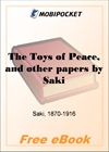 The Toys of Peace, and other papers for MobiPocket Reader