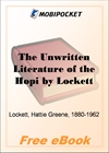 The Unwritten Literature of the Hopi for MobiPocket Reader