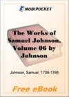 The Works of Samuel Johnson, Volume 06 for MobiPocket Reader