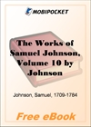 The Works of Samuel Johnson, Volume 10 for MobiPocket Reader
