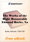 The Works of the Right Honourable Edmund Burke, Vol. V for MobiPocket Reader