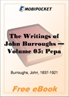 The Writings of John Burroughs - Volume 05: Pepacton for MobiPocket Reader