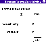 ThermalWave Sensitivity Calculator