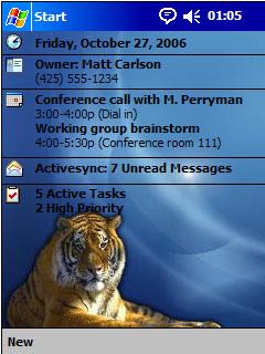 Tiger BST Theme for Pocket PC