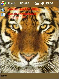 Tiger VGA Theme for Pocket PC